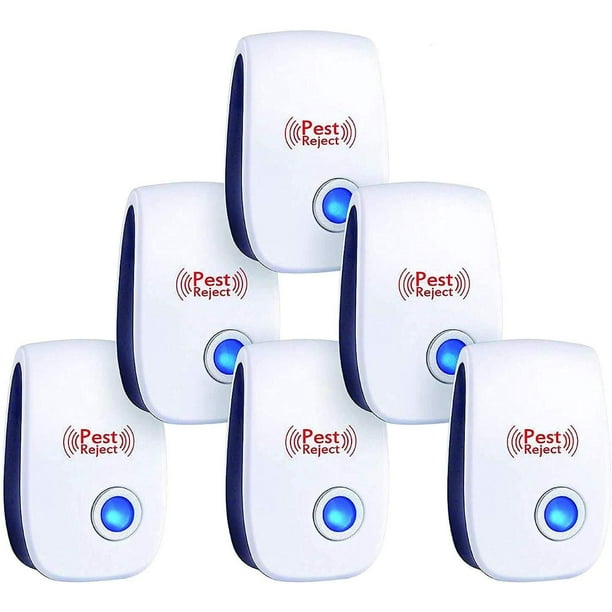 Ultrasonic Pest Repeller 6 Pack Plug In Electronic Indoor Pest Control