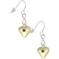 thumbnail image 1 of Delight Jewelry Goldtone Large December - Teal Crystal Heart Silver tone Infinity French Earrings, 1 of 4