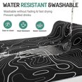 thumbnail image 3 of Topographic Gaming Mouse Pad Black Desk Mat,Black Extended Mouse Mat,XXL Large Mouse Pad for Desk 35.4x15.7in Mousepad with Stitched Edges,Non-Slip Rubber Base,Waterproof Computer Keyboard Pad, 3 of 14