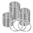 thumbnail image 1 of Uxcell 60 Pcs Metal O Rings for Crafts 1.3 inch Round Ring Buckles Small Welded Multi-Purpose Metal Rings Silver Tone, 1 of 5