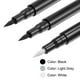 thumbnail image 4 of Marcadores de tela permanentes Uxcell de 3 piezas, pintura de tinte, bolígrafos de marcador textil de punta fina, 3 colores: gris claro, blanco, negro, 4 of 7