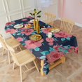 thumbnail image 3 of Pioneer Flower Floral Print Pattern Rectangle Tablecloth 60"x102",Waterproof Polyester Rectangle Table Cloth, Wipeable Spillproof Polyester Tablecloth for Dining, Camping, Indoor and Outdoor, 3 of 6