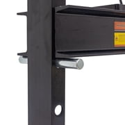 20 Ton Shop Press, Pneumatic or Hand Pump, Black Widow