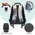 thumbnail image 4 of Jeiento Wolf 4 Piece Kids Backpack Set 17 Inch Large Capacity Bookbag with Lunch Box Pencil Case Water Bottle Holder, Breathable Schoolbag for Boys 8-12 Middle School, 4 of 7