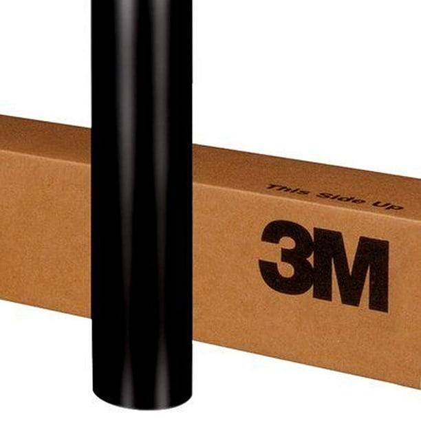 Película de Vinilo para Envoltura de Autos 3M 2080 S12 Negro Satinado 1.52 m x 0.30 m