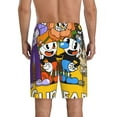 thumbnail image 3 of Cuphead Mugman Men's Short Pajama Pants Lightweight Daily Lounge Shorts Bottoms Sleepwear Cozy Soft Home Pajama Pants Shorts, 3 of 9