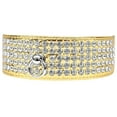 thumbnail image 4 of Dog, Puppy  Pet Designer Croc Collar, "Five Row Clear Crystal", 4 of 11