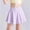 Purple, variant on Girls Skorts Elastic Flared Plain Pleated Tennis Skater Skirts Basic Versatile Stretchy Flared Mini Golf Skirt White