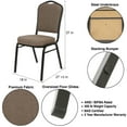thumbnail image 2 of Hampden Furnishings Lila Collection Fabric Banquet Chair, Natural Taupe, Pack of 2, 2 of 9
