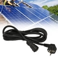 thumbnail image 1 of Cable de Extensión Solar, Cable de Alimentacia de AC EU 220V Probas de Polvo Suave 10 Pies Para Sistemas de Generación de Energía, 1 of 7
