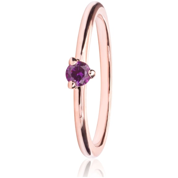 Pandora Rose Purple Solitaire Ring