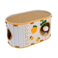 thumbnail image 3 of Cama de gato para gatos interiores de la casa de rascadores de gato, fieltro, transpirable con colgante de pelota y almohadilla de rasguño, escondite, 3 of 8