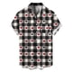 thumbnail image 2 of Ceisia Men Casual Fashion Turndown Collar Stripe Printing Gift Short Sleeve Button Shirt, 2 of 6