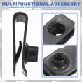 thumbnail image 4 of Uxcell U-Style Clip-On Nut, Regular Extruded U-Nut U-Type Fasteners Hardware Nut for Automotive Metal Cars Motorcycles Black M5-0.8, 4 of 6