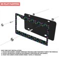 thumbnail image 3 of License Plate Frame 2PC Vibrant Multi - Color Splatter Car License Plate Holders with Screws & Caps 6.3x12.2inch(16x31cm), 3 of 8