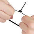 thumbnail image 4 of Hexang Black Ties Wrap Ties Weather Pack Resistant Cable Nylon Zip 100Pcs Tools & Home Improvement, 4 of 9