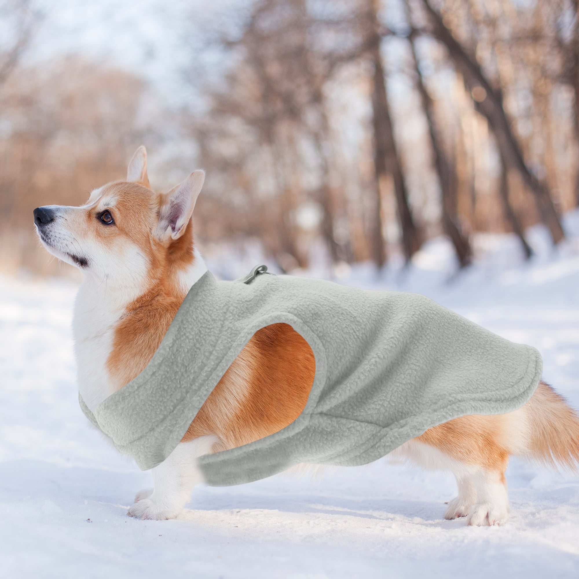 Unique Bargains Dog Cat Warm Vest Small Dog Cat Jumpers Gray S