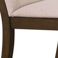 thumbnail image 3 of Fabric Dining Chair with Wooden Backing, Set of 2, Beige- Saltoro Sherpi, 3 of 5