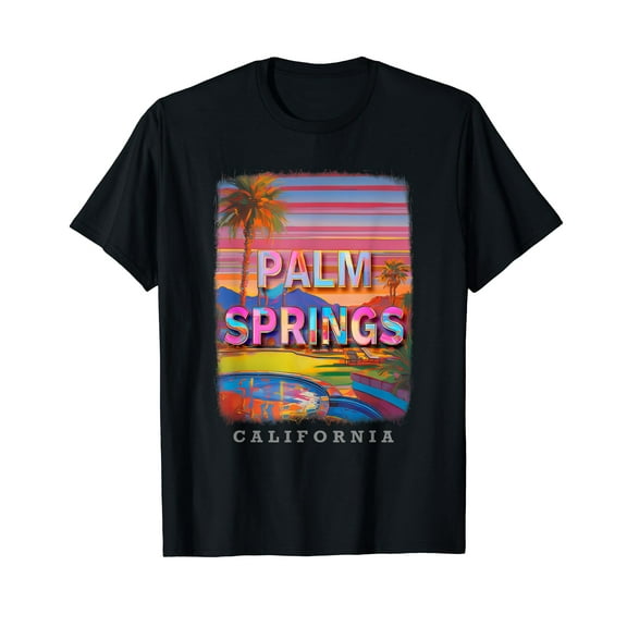 I Love Palm Springs California T-Shirt for Men Women Cotton Summer Top Tee Fashion Casual Short Sleeves