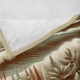 thumbnail image 4 of Ambesonne Nautical Fleece Throw Blanket Floral Sea Shore and Boat 50"x70" Grey Yellow Dark Salmon, 4 of 5