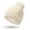 Beige, variant on Alitao Beanie Running Hat Womens Winter Knitted Beanie Hat With Faux Pom Warm Knit Cap Beanie Hats For Women Winter Hats Beige One Size