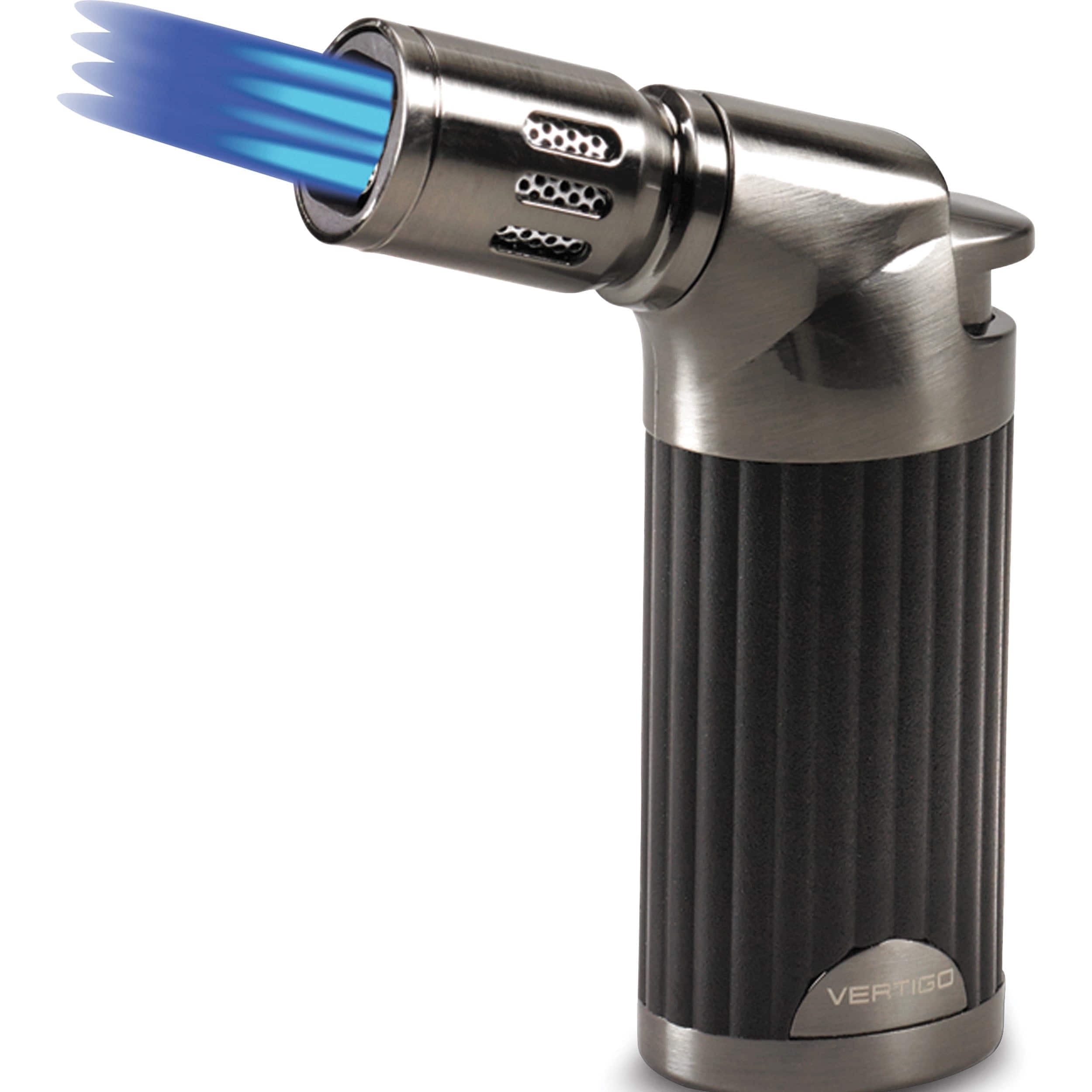Fashion Vertigo Champ Black Matte And Gunmetal Quad Flame Table Torch Lighter (5 X 4) Made In China gm15354