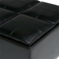 thumbnail image 4 of Pemberly Row Faux Leather Coffee Table Storage Ottoman in Midnight Black, 4 of 7