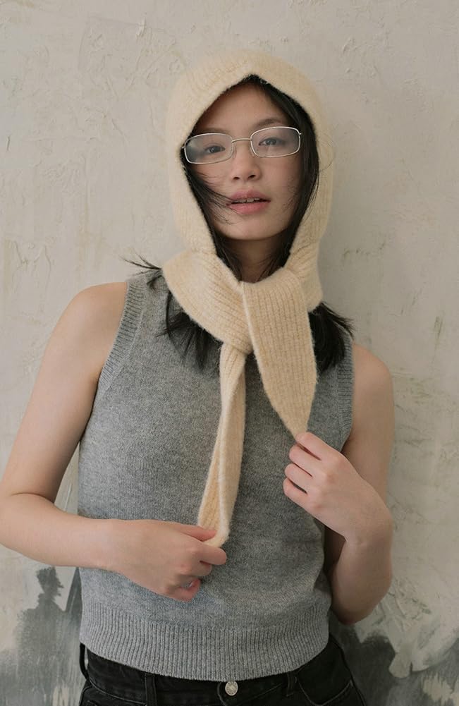 CoCoMangos Knitted Winter Hats for Women with Scarf Ear Flap Beanie Hats for Women Skull Cap Bonnet Hat Bucket Hat Fall Winter Trendy
