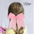 thumbnail image 3 of Motique Accessories Jumbo Bow Pony with Tails-One Size, Adults (Light Pink), 3 of 6
