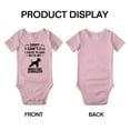 thumbnail image 3 of Sorry I Can't I Have Plans With My Miniature Schnauzer Love Pet Dog Funny Infant Baby Bodysuit (Pink, 6-12 Months), 3 of 5