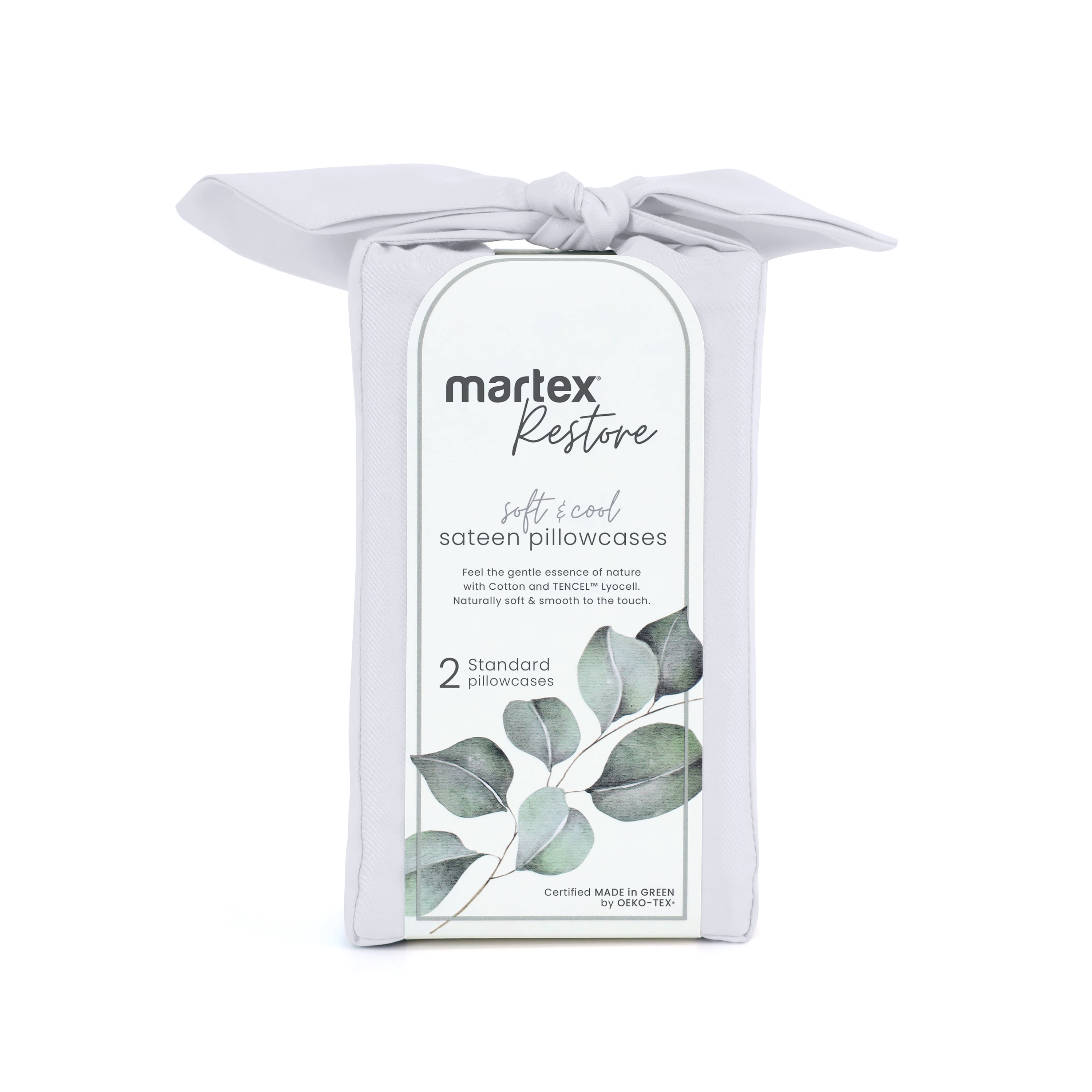 Martex Restore Cooling Bed Sheet Set, Queen, White