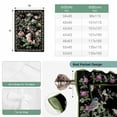 thumbnail image 6 of Black Spring Floral Tie Up Curtains 45 Inches Long, Kitchen Window Curtains Over Sink, Elegant Pastoral Flowers Birds Watercolor Small Window Curtains Balloon Curtains Valances for Bedroom 34"x45", 6 of 8