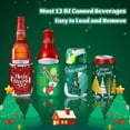 thumbnail image 3 of Can Cooler Sleeves SEPGLITTER, paquete de 18 diseños navideños, 3 of 6