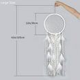 thumbnail image 6 of NANAHuang Extra Large Dream Catcher Kids Wall Hanging Decoration Handmade White Feather Boho Big Dreamcatchers with Bells Wedding Dream Catchers Bedroom Craft Ornament Gift (Dia 12", Length 41"), 6 of 7