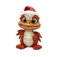 thumbnail image 3 of Figura de dragón de decoración navideña, lindo juguete navideño, estatua decorativa de dragón para Estilo E, 3 of 9