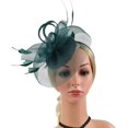 thumbnail image 5 of White Fascinator Fashion Headbands Fascinators Hat Flower Mesh Ribbons, 5 of 5