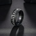 thumbnail image 2 of Mens Anxiety Rings Fidget Rings For Men Women Chain Spinner Rings For Kids Teen Titanium Steel Rings, 2 of 5