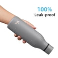 thumbnail image 5 of Konokyo Botella de agua aislada con correa,Botellas de vacío de acero inoxidable de doble pared de 18 oz Frasco de agua de metal,Gris, 5 of 5