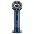 thumbnail image 2 of Ventilador portátil de mano - 3 velocidades silencioso viento fuerte, ventilador de escritorio recargable USB para viajes en la oficina, blanco rosa azul negro, 2 of 7