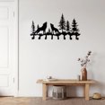 thumbnail image 7 of IVV Wall Mount Key Holder, Sturdy 8-Hook Iron Organizer for Bedroom, Kitchen, Doorway, Howling Wolves Accent, 1 Pack, Black, 7 of 7