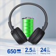 thumbnail image 3 of 4X Auriculares de Radio FM InaláMbricos PortáTiles, Receptor de Auriculares de Radio FM Recargable para Reuniones, Trabajos Diarios, Senderismo, Trotar, 3 of 6