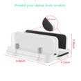 thumbnail image 2 of Acrylic Adjustable Width Home Office Dual Slots Stable Laptop Stand, 2 of 10