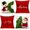 Red, variant on Red Christmas Pillow Covers 18x18 Set of 4 Farmhouse Christmas Decorations Snowman Wreath Santa Claus Tree Merry Christmas Holly Jolly Winter Holiday Decor Throw Cushion Case for Home Couch S22C17