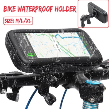 Waterproof Motorcycle Phone Mount With Touch Screen – 360° Rotatable, Anti-Shake, Fits Handlebars 22-32mm, Up To 7" Phones
