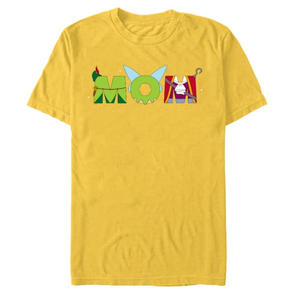 Disney Peter Pan Tinker Bell Mother’s Day Birthday Best Mom - Short Sleeve Blended T-Shirt for Adults - Customized-Yellow