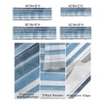 thumbnail image 3 of Kitchen Cafe Valance Curtain for Small Windows,Retro Nothern Europe Stripe Rod Pocket Short Valances Vintage Blue White Window Treatment Panel for Living Room/Bedroom/Bathroom,42x12in, 3 of 9