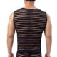 thumbnail image 5 of Penkiiy Soft Mesh Striped Tank Tops Chaleco de ropa interior de fitness sin mangas, 5 of 5