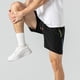 thumbnail image 4 of pstuiky Pantalones cortos para hombre, Pantalones cortos deportivos de entrenamiento físico de color sólido para hombre, transpirables, con bolsillos y cremallera., 4 of 7