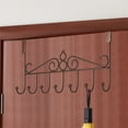 thumbnail image 5 of Miogawg Over The Door Hooks, Door Hanger Hook For Hats, Coats, Towels, Anti Rust Overdoor Organizer Rack With 7 Hooks For Bathroom Bedroom Hat Purse Robe, 5 of 6