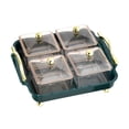 thumbnail image 2 of de secas Bandeja de refrigerios dividida con tapa Divisor extraíble Platos de secas Bandeja para servir condimentos y , 4 compartimentos Macarena bandeja de golosinas, 2 of 8